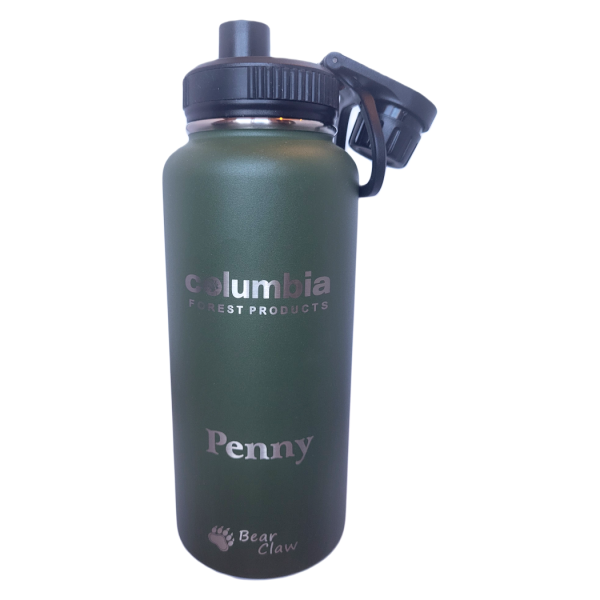 Black Double Walled Water Bottle