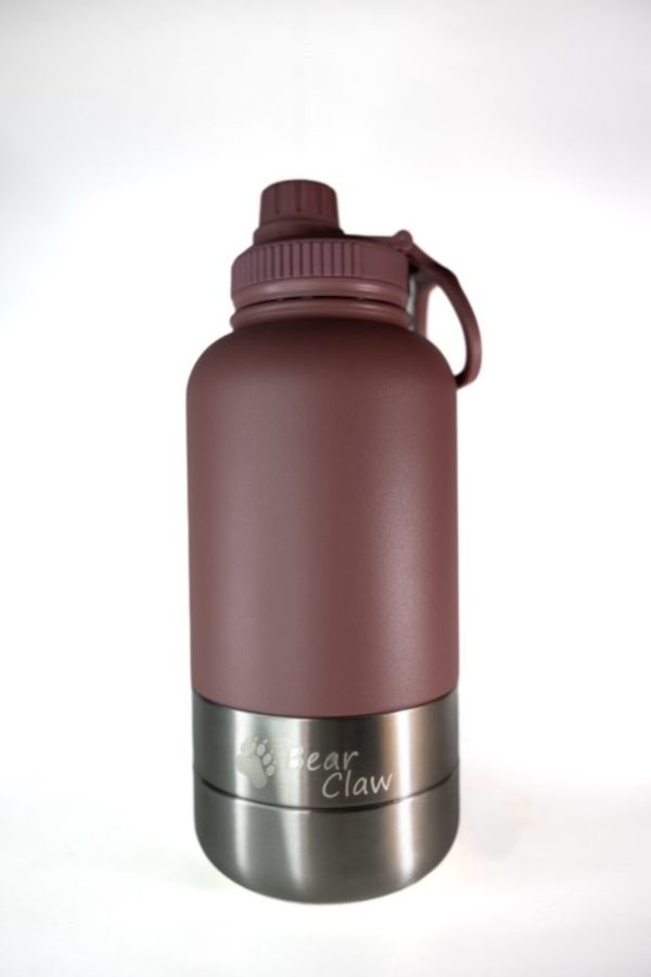 Bear Claw 32oz Multi Function Dog Water Bottle with bowls